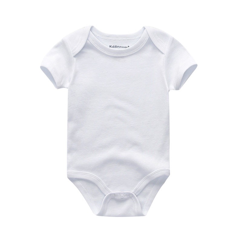 1 ชิ้นสีทึบทารกแรกเกิดฤดูร้อนนุ่มผ้าฝ้าย 100% เด็กทารกชุดบอดี้สูทเด็กผู้หญิงแขนสั้นเสื้อผ้าเด็ก - รูปที่ 4