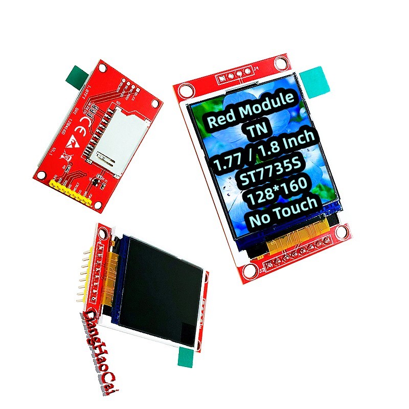 1.77 Inch 1.8 Inch TFT Red No Touch Module 128*160 SPI ST7735S 4IOs 65K