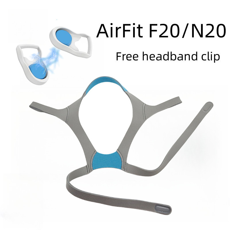 เข็มขัดหน้ากากหมวกทดแทนใช้งานร่วมกับ AirFit F20/N20 สําหรับล้างทําความสะอาดได้ทนทานพร้อมคลิป