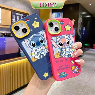 3 In 1 เคสโทรศัพท์ ซิลิโคนนิ่ม TPU กันฝุ่น กันกระแทก ลายนางฟ้า Stitzer สําหรับ iPhone 15 14 13 12 11 Promax 6 6S 7 8 Plus X XR XSMax SE