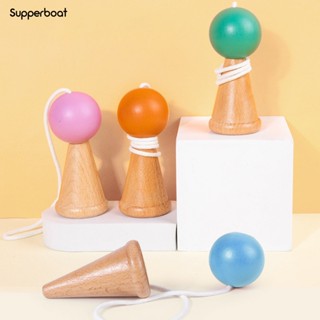 Supperboat ของเล่นเด็ก เกมจับลูกบอล แบบไม้ ไร้เสี้ยน สีสดใส ของขวัญวันเกิด