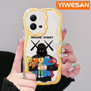 เคสโทรศัพท์มือถือแบบนิ่ม ใส กันกระแทก ลายการ์ตูน Sesame Street สําหรับ VIVO V25 5G V25E X80 Lite V21E Y73 2020