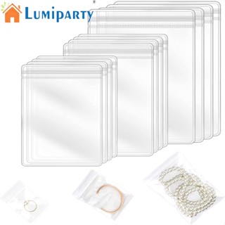 Lumiparty ถุงซิปซีลใส แบบหนา 3 ขนาด สําหรับใส่เครื่องประดับ แหวน ต่างหู 120 ชิ้น