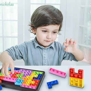 Nickolas จิ๊กซอว์ปริศนารัสเซีย เกมกดปลายนิ้ว 27 ชิ้น บล็อคปริศนา Montessori ของเล่นสําหรับเด็ก