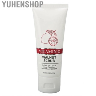 Yuhenshop Exfoliating Scrub  Smoothing Walnut Extract  Vitamin C for Leg