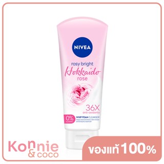 NIVEA Rosy Bright Hokkaido Rose Serum Whip Foam 100ml.