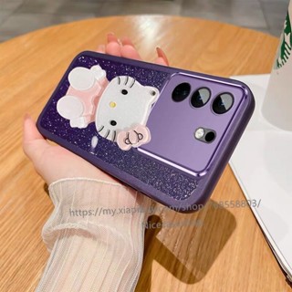 พร้อมส่ง เคสป้องกันโทรศัพท์มือถือกระจก ลายการ์ตูน แต่งกลิตเตอร์ ป้องกันเลนส์กล้อง สําหรับ VIVO V29 5G VIVO V29e V29 Pro Y27 Y78 Y36 5G 4G 2023