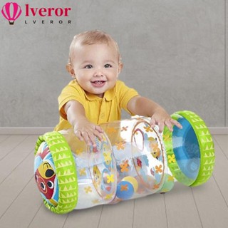 Lveror ลูกกลิ้ง PVC ของเล่นเป่าลม สําหรับเด็กวัยหัดเดิน 6-12 เดือน