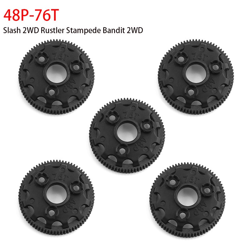 76/83/86-ฟัน 76T Spur Gear 48P สําหรับ Traxxas Bandit Rustler Stampede Slash 2WD