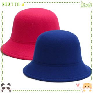 Nextth หมวกผ้าขนสัตว์ สักหลาด มีฮู้ด หนา ฟลอปปี้ กันแดด ของขวัญ การเดินทาง อบอุ่น กันลม หมวกฤดูหนาว หมวกผู้หญิง