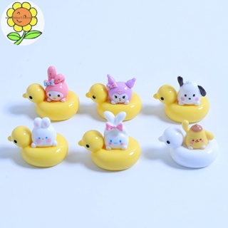 SANRIO Sunshop ใหม่ สติกเกอร์ ลายการ์ตูนเป็ดซานริโอ้ สําหรับตกแต่งตู้เย็น DIY 2 ชิ้น