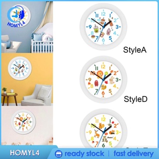 [Homyl4] นาฬิกาแขวนผนัง ลายการ์ตูน เสียงเงียบ DIY สําหรับตกแต่งบ้าน ห้องนั่งเล่น