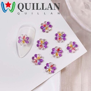 Quillan โคลเวอร์ ตกแต่งเล็บ ผู้หญิง แฟชั่น อุปกรณ์ทําเล็บ เครื่องประดับเล็บ ไล่ระดับสี โคลเวอร์ตกแต่งเล็บ