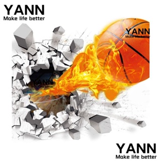 Yann1 สติกเกอร์ไวนิล ลายบาสเก็ตบอล มีกาวในตัว สําหรับติดตกแต่งผนังห้องนอน