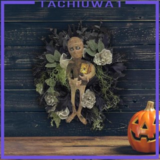 [Tachiuwa1] พวงหรีดดอกไม้ สําหรับตกแต่งบ้านผีสิง ปาร์ตี้ฮาโลวีน