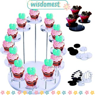 Wisdomest ขาตั้งอะคริลิค สําหรับวางคัพเค้ก