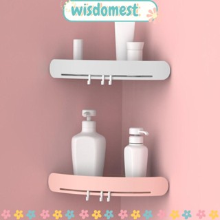 Wisdomest ชั้นวางของ ทรงสามเหลี่ยม ABS สําหรับติดผนังห้องน้ํา