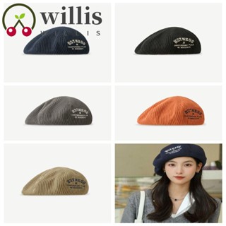 Willis หมวกเบเร่ต์ ผ้าวูลถัก ปักลายตัวอักษร สไตล์เกาหลี ฮิปฮอป ให้ความอบอุ่น เข้ากับทุกการแต่งกาย สําหรับเด็กผู้ชาย