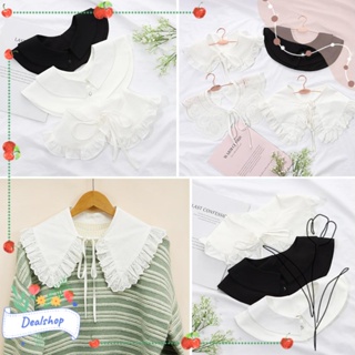 Dealshop ปกเสื้อปลอม ถอดออกได้ สไตล์วินเทจ