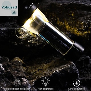 [Yobusad.th] โคมไฟ LED กันน้ํา แบบแขวน สีดํา สําหรับตั้งแคมป์ เต็นท์ กลางแจ้ง