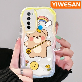 เคสโทรศัพท์มือถือ ซิลิโคนนิ่ม ใส กันกระแทก ลายการ์ตูนหมีน่ารัก สร้างสรรค์ สําหรับ Xiaomi Redmi Note 8 Note 8T Note 9