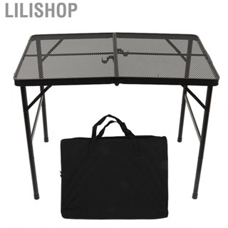 Lilishop Camping Folding Table Aluminum Alloy Ultra Light Picnic Height Adjust