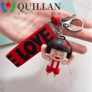 Quillan พวงกุญแจ จี้ตุ๊กตามารูโกะ สร้างสรรค์ เปลี่ยนหน้าได้ อุปกรณ์เสริม สําหรับตกแต่งภายใน