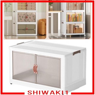 [Shiwaki1] กล่องเก็บของ วางซ้อนกันได้ สําหรับตู้เสื้อผ้า รองเท้า บ้าน หอพัก