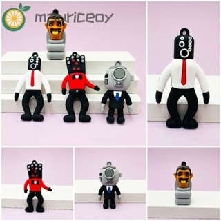 Mauriceoya พวงกุญแจ PVC ลายการ์ตูนอนิเมะ Toilet Man Skibidi Bop Bop Skibidi Bop KeyChians อุปกรณ์เสริม สําหรับห้องน้ํา