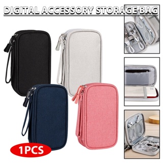 Travel Cable Organizer Double Layer Cable Organizer Bag Electronic Accessroies