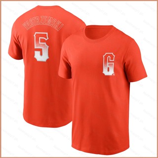 เสื้อยืดแขนสั้น พิมพ์ลาย San Francisco Giants Posey Yastrzemski 23 MLB พลัสไซซ์ สําหรับผู้ชาย และผู้หญิง