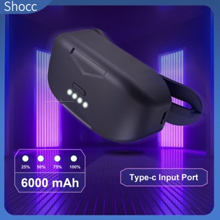 Shocc Vr พาวเวอร์แบงค์ 6000mah ความจุขนาดใหญ่ แบบพกพา อุปกรณ์เสริม สําหรับ Dji Avata V2 Goggles 2 Flight