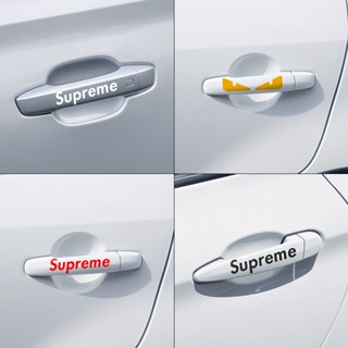 สติกเกอร์ติดมือจับประตูรถยนต์ Supreme