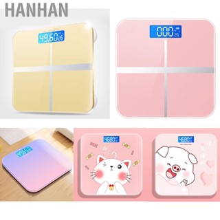 Hanhan Digital Weight Scale Tempered Glass Smart Accurate Measurement for Home Use