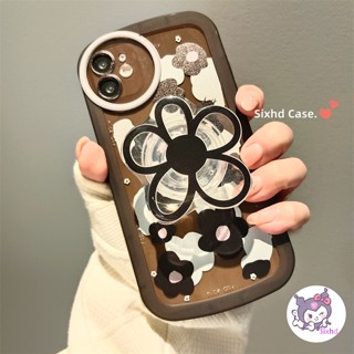 เคสโทรศัพท์มือถือ TPU กันกระแทก ลายดอกไม้ พร้อมสายคล้องมือ สําหรับ iPhone 15 14 13 12 11 Pro Max SE 2020 X Xr Xs Max 8 7 Plus