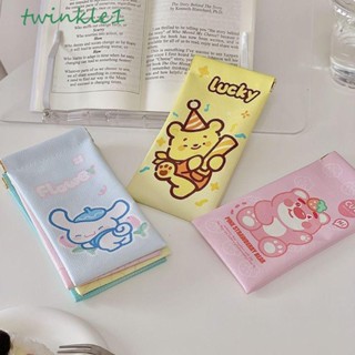 Twinkle1 กระเป๋าเครื่องสําอาง กระเป๋าแว่นกันแดด ลายการ์ตูน Kuromi Cinnamoroll Pikachu น่ารัก