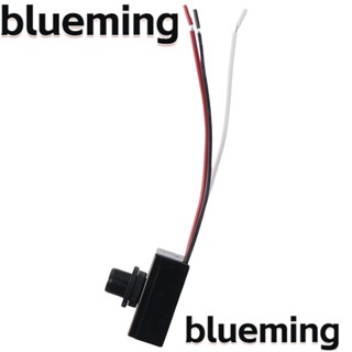 Blueming2 สวิตช์ควบคุมไฟถนน โฟโต้สวิตช์ พลาสติก DC 10V-50V ทองแดง 5A ขนาดเล็ก พกพาง่าย สีดํา