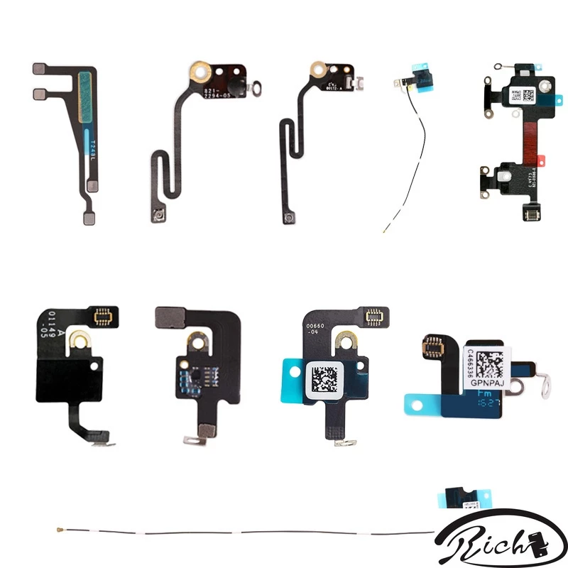 สายแพร 1 ชิ้น สําหรับ iPhone 6 6S 7 8 Plus X เสาอากาศ WiFi สายแพร อะไหล่ซ่อมริบบิ้น