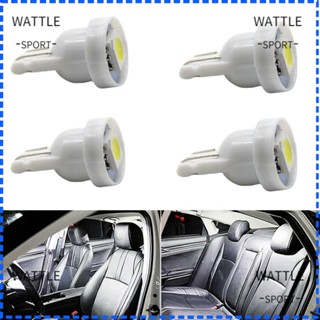 Wattle หลอดไฟติดป้ายทะเบียนรถยนต์ 5050 1SMD 12V COB สีขาว 4 ชิ้น 4 ชิ้น