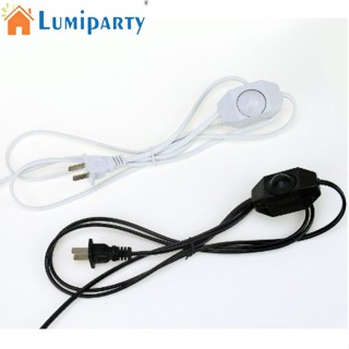 Lumiparty สายเคเบิลสวิตช์ควบคุมหรี่ไฟ LED 1.8 ม. ปลั๊ก EU US สําหรับโคมไฟตั้งโต๊ะ AC110V 220V