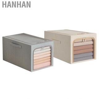 Hanhan Clothing Storage Box  Multifunctional 50L Clothes Bin Deep Design for Closet