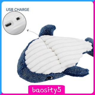 [Baosity5] ของเล่นตุ๊กตาสุนัข แมว ฟล็อปปี้ไฟฟ้า เคี้ยวอัตโนมัติ ชาร์จ USB สําหรับสุนัข แมว