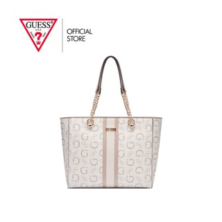 GUESS กระเป๋าสะพายผู้หญิง รุ่น AA889025 FREDERICKSBURG TOTE สีขาว