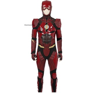 Outstanding Flash Movie Barry COS เสื้อผ้าคอสเพลย์ ชุดสายฟ้า ครบชุด เสื้อผ้าฮาโลวีน (รุ่นที่กําหนดเอง) ใหม่