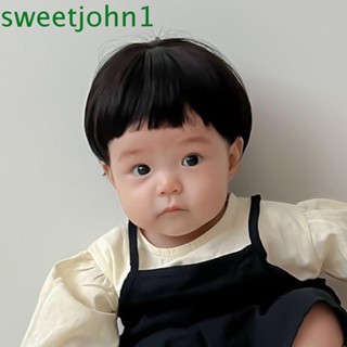 Sweetjohn วิกผมสังเคราะห์ ระบายอากาศ สําหรับเด็กทารกแรกเกิด พร็อพถ่ายภาพ