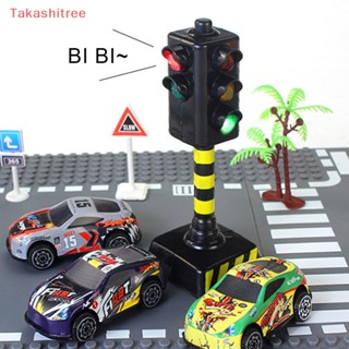 (Takashitree) ของเล่นกล้องจราจร ขนาดเล็ก พร้อมไฟ LED สําหรับเด็ก