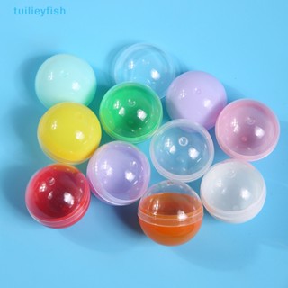 【tuilieyfish】แคปซูลเปล่า Pp ทรงกลม ขนาด 32 มม. สีใส ของเล่นสําหรับเด็ก 100 ชิ้น【IH】