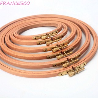 Francesco สะดึงปักครอสสติตช์ ทรงกลม สีบีช DIY