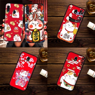 เคสโทรศัพท์มือถือแบบนิ่ม ลายแมวนําโชค OP14 KY63 สําหรับ Samsung Galaxy A10 A10S A20 A30 A20S A30S A40S A50 A50S A70 A21S