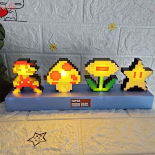 Nedfs โคมไฟมาริโอ้ รูปการ์ตูนอนิเมะ Super Mario Bros แนวตลก ใช้แบตเตอรี่ ชาร์จ USB สร้างสรรค์ สําหรับตกแต่งบ้าน